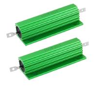 sourcing map a12042100ux0270-100w 8 ohm tornillo grifo de aluMin*o alojada resistores bobinados 2pcs