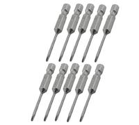 sourcing map a12091100ux0262 10 puntas de destornillador magnético Phillips PH00 de 1/4 "hexagonal 50 mm de longitud 2 mm (paquete de 10)