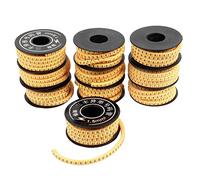 sourcing map A13051000UX0426 - Pack de 10 cables marcadores (cuarzo, 1.5 mm) color amarillo