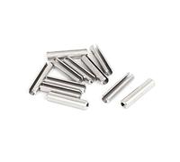 sourcing map - a15081000ux0473 M4 x 20 mm 304 Acero inoxidable dividida Spring Roll Pasadores - tono de plata (Juego de)