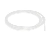 sourcing map A15121600ux1000 3 mm x 5 mm Tubo translúcido de vacío de silicona Cerveza Agua Bomba de aire Tubo de manguera 2 metros de largo Semitransparente