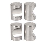 sourcing map a16041300ux0315 a16041300ux0315 - Tirador para puerta (aleación de zinc, 4 unidades, con tiradores de cilindro planos, 4 unidades)