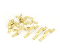 sourcing map a16062900ux0287 60Mm x 8Mm Diente de sierra Imagen de diente de sierra Marco de fotos Ganchos Perchas 10 piezas W Tornillos, tono dorado
