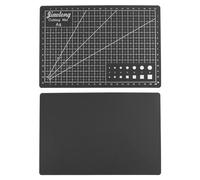 sourcing map A5 Autorreparable Corte Alfombrilla 9"x6" Doble-Cara Artesanía Corte Tablero para Bricolaje Arte Trabajo Costura Corte, Negro