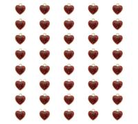 sourcing map Abalorio de corazón con purpurina, dije de corazón de San Valentín, llaveros de aleación con pegamento goteante, purpurina para hacer joyas, aretes, collares, pulseras, manualidades, 11mm