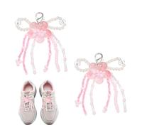 sourcing map Abalorio para zapatos con lazo de perlas para tenis, zapatos con lazo, decoración de hebilla, cadena de cuentas de perlas para bricolaje, vestidos, cordones, regalo, joyería y ropa, talla