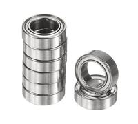 sourcing map ABEC3 - Rodamientos de bolas de ranura profunda R1810ZZ de 5/16 pulgadas de diámetro interior x 1/2 pulgadas de diámetro exterior x 5/32 pulgadas de altura, rodamientos en miniatura de