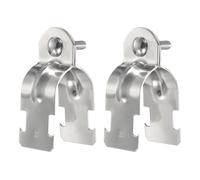 sourcing map Abrazadera de puntal EMT de 1-2/9 pulgadas de longitud de 2.85 pulgadas de longitud universal de acero inoxidable galvanizado 304 abrazadera de conducto con perno y tuerca para conducto