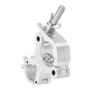sourcing map Abrazaderas de armadura ligera, abrazadera O de aleación de aluminio para tubo de iluminación de escenario de 1.2-1.38 pulgadas y 1.75-2.05 pulgadas, carga máxima de 220 libras, hebilla
