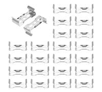 sourcing map Abrazaderas de repuesto para bombillas LED T5 con clips T5 para iluminación integrada, paquete plano de 36 unidades