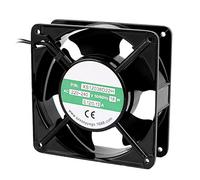 sourcing map AC 220V-240V 0.12-0.13A 120mmx120mmx38mm 5 paletas de ventilador del radiador de refrigeración del rodamiento de bolas