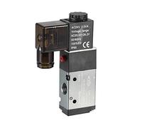 sourcing map AC 24V 3 vías 2 posiciones 1/4" PT,Válvula solenoide NC de control de aire neumático, internamente tipo de acción piloto único, 3V210-08