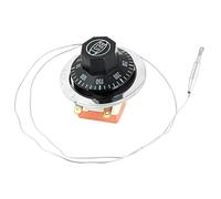 sourcing map AC 250 V 16 A 50 5050 A 300 Celsius termostato con Forma de freidora Redonda Esfera de Profundidad