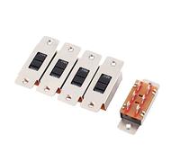sourcing map AC 3A/15A 125V/250V ENCENDIDO/encendido Posición 2 DPTD 6 Pines Mini Interruptor Deslizante 5Pcs