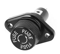 sourcing map AC 600V 30A 2 Terminal Montaje En Panel 10 x 38mm Portafusibles Conector