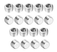 sourcing map Accesorio de tubería hexagonal de hierro, conector adaptador de manguera de rosca macho G1/4, para válvula solenoide neumática de tubería de jardín, 18 piezas