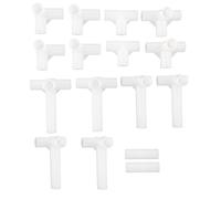 sourcing map Accesorios Conector De Zapata Para La Barra De Calzado De 13mm Diámetro Interior Del Armario 16 Piezas