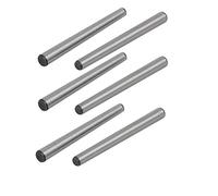 sourcing map Acero al carbono GB117 60 mm Longitud 5 mm Diámetro final pequeño Pasador cónico 6 piezas