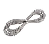 sourcing map Acero Inoxidable Alambre Cuerda Cable 1,2 mm 0,05 Pulgadas diámetro 65.6pies 20M Longitud 18 Calibre 304 Grados para Levantar Levantamiento Amoladora Polea Rueda