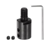 sourcing map Acoplador de eje de motor de amoladora angular M10 de 12 mm de manga de sierra de conexión de hoja de sierra adaptador de mandril de mandril con llave en forma de L