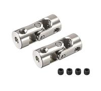 sourcing map Acoplador de Junta de Acoplamiento de eje universal giratorio L23XD9 de 2.3 a 3mm 2 unidades