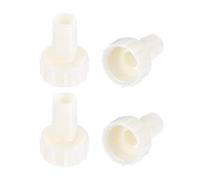 sourcing map Acoplador de manguera ABS, 12 mm x adaptador de rosca hembra G1/2, color blanco, 4 unidades