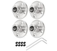 sourcing map Acoplamiento de Brida 6,35mm Diámetro Interior, Acoplador de Eje Guía de Motor 12x22mm(HxD), Conector de Motor con Tornillo y Llave Hexagonal para Motor Modelo RC, 4 Pcs