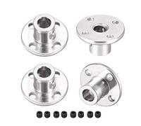 sourcing map Acoplamiento de Brida Rígida, 6mm de Diámetro Interior 12mm Altura, Acoplador del Eje Guía del Motor, Conector de Motor para Piezas de Bricolaje, 4 Piezas