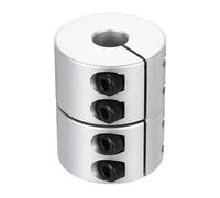 sourcing map Acoplamiento de eje de 12 a 16 mm (ID) 40 mm (L) Conector acoplador de eje de aleación de aluminio Accesorios de motor de junta rígida para impresora 3D, robots de bricolaje, modelo CN