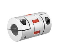 sourcing map Acoplamiento de eje de 19 mm a 19 mm de diámetro L66 x D40 junta de acoplamiento flexible para servo motor escalonado