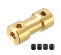 sourcing map Acoplamiento de Eje de 3mm a 5mm, Acoplador 20mm Longitud 9mm Diámetro con Tornillos, Adaptador de Conector para Motor de RC Barco Avión
