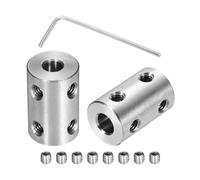 sourcing map Acoplamiento de tornillo rígido de 5 mm a 6 mm, conector de acoplamiento de eje de 22 mm de largo x 14 mm de profundidad, juego de acoplamiento rígido para impresoras 3D, codificador de