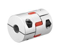 sourcing map Acoplamiento Flexible de Eje de 12mm a 19mm, Acoplador 55mm Longitud 40mm Diámetro, Conector de Aleación de Aluminio para Servomotor Paso a Paso