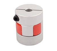 sourcing map Acoplamiento Flexible de Eje de 6mm a 8mm, Acoplador 30mm Longitud 25mm Diámetro, Motor de Junta de Aleación de Aluminio para Impresora 3D, Máquina CNC, Codificador DIY