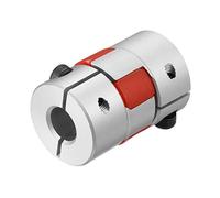 sourcing map Acoplamiento Flexible de Eje de 8mm a 10mm, Acoplador 30mm Longitud 20mm Diámetro, Conector de Aleación de Aluminio para Servomotor Paso a Paso