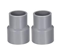 sourcing map Acoplamiento Reductor DWV de PVC, Anexo 40 Gris, Conector de 25 mm x 32 mm, 2 Piezas