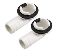 sourcing map Acople Codo Conector Manguera Drenaje Aire Acondicionado para Unidades Mini Split y Piezas Unidad AC Ventana 22.5mm, 2 Piezas