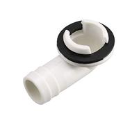 sourcing map Acople Codo Conector Manguera Drenaje Aire Acondicionado para Unidades Mini Split y Piezas Unidad AC Ventana 22.5mm, 1 pieza