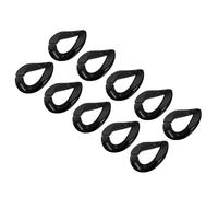 sourcing map Acrílico Enlace Anillos, 23mm Rápido Enlace C-Clips Ganchos para Monedero Bolso Cadena, Bricolaje Artesanía Fabricación, Negro16uds
