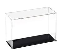 sourcing map Acrílico Transparente Exhibidor Estuche Caja Polvo Prueba Protección Vitrina Cubo Coleccionables Muestra Caja 30x10x20cm