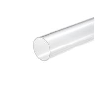sourcing map Acrílico Tubo Transparente Rígido Redondo Tubo 42mm ID 45mm OD 10" para Lámparas y Linternas, Agua Refrigeración Sistema