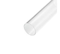 sourcing map Acrílico Tubo Transparente Rígido Redondo Tubo 46mm ID 50mm OD 6" para Lámparas y Linternas, Agua Refrigeración Sistema