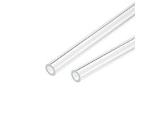 sourcing map Acrílico Tubo Transparente Rígido Redondo Tubo 4mm ID 8mm OD 10" para Lámparas y Linternas, Agua Refrigeración Sistema 2uds