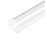 sourcing map Acrílico Tubo Transparente Rígido Redondo Tubo 76mm ID 80mm OD 18" para Lámparas y Linternas, Agua Refrigeración Sistema