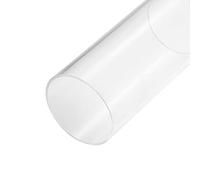 sourcing map Acrílico Tubo Transparente Rígido Redondo Tubo 76mm ID 80mm OD 6" para Lámparas y Linternas, Agua Refrigeración Sistema