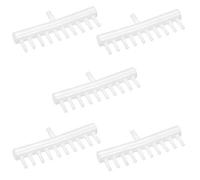 sourcing map Acuario Aire Línea Tubería Divisor Conector Pecera Plástico Flujo Aire Divisor Oxígeno Palanca Divisora Válvula 10 Maneras, 5 Piezas