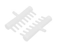 sourcing map Acuario De Plástico De 8 Vías Tubo De Bomba De Flujo De Aire De Control De Válvulas Divisor 2Pcs Blancos