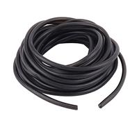 sourcing map Acuario Submarino De Goma Flexible De Oxígeno Tubo De Aire Tubo Negro 6.4M Largo