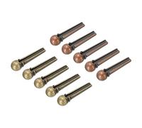 sourcing map Acústica Guitarra Puente Pasadores Clavijas, Guitarra Cuerdas Pasadores Reemplazo para Acústica Guitarra Bronce Cobre Tono Paquete de 6