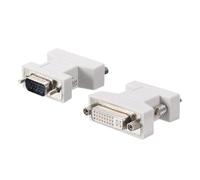 sourcing map Adaptador Acoplador VGA a DVI-I, Hembra DVI 24+5 a Macho VGA, Convertidor para Conversión de Dispositivos, Paquete de 2